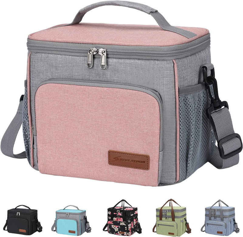 Maelstrom Lunch Bag Women,Insulated Lunch Box for Men/Women,Expandable Double Deck Lunch Cooler Bag,Lightweight Leakproof Lunch Tote Bag with Side Tissue Pocket,Suit for Work School 18L,Green Home & Garden > Lighting > Lighting Fixtures > Chandeliers Maelstrom 8L Pink 8L 