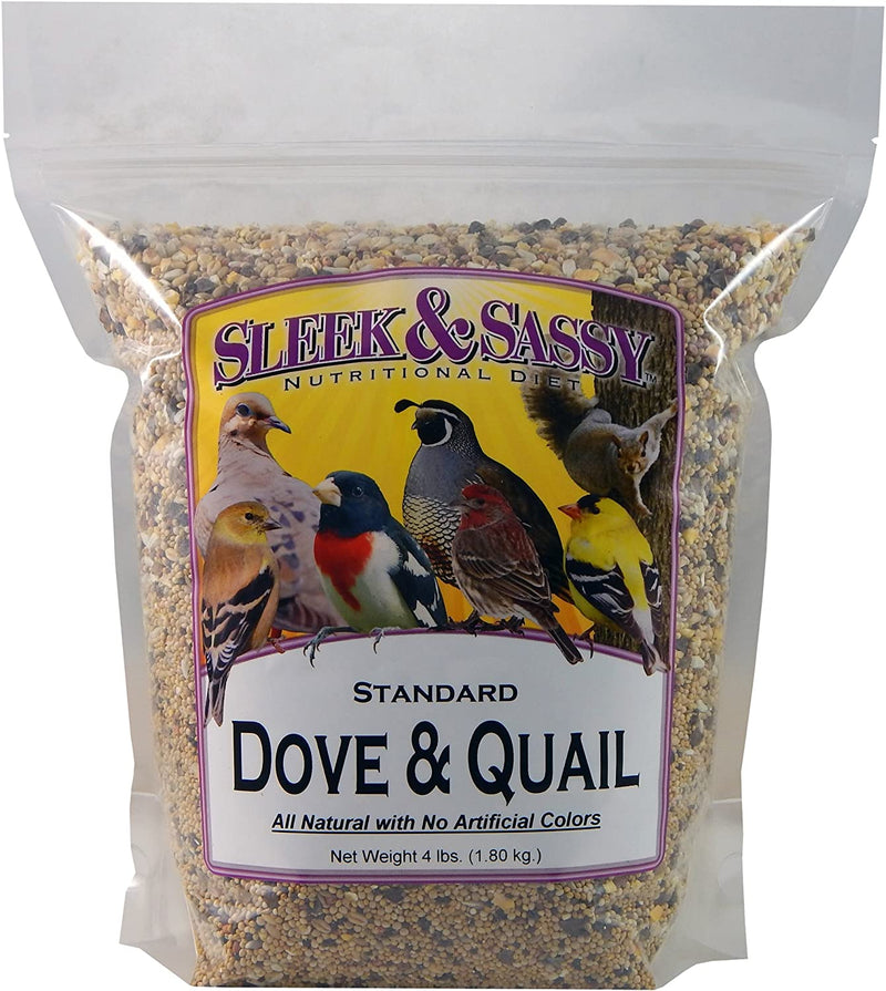 Dove & Quail Bird Food (4 Lbs.) Animals & Pet Supplies > Pet Supplies > Bird Supplies > Bird Food SLEEK & SASSY NUTRITIONAL DIET   