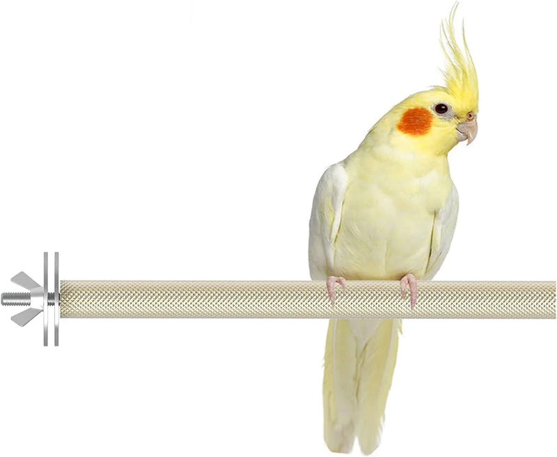Ogioxam Bird Perch,Hanging Metal Perches for Parakeet Cage,Bird Stand for Budgie Cockatiel Macaw and More (Small-8.3Inch)
