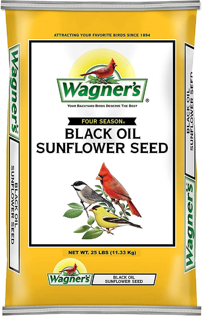 Wagner'S 76027 Black Oil Sunflower Wild Bird Food, 25-Pound Bag Animals & Pet Supplies > Pet Supplies > Bird Supplies > Bird Food Wagner's Food 20 lb Bag 