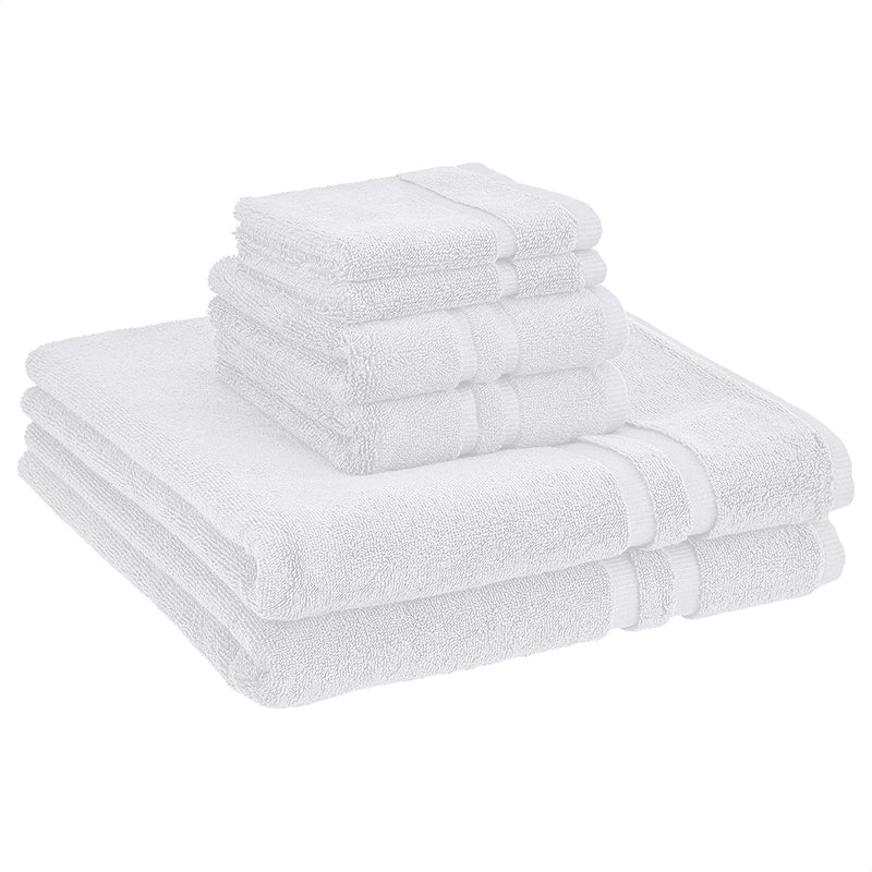 GOTS Certified Organic Cotton Washcloths - 12-Pack, Pristine Snow Home & Garden > Linens & Bedding > Towels KOL DEALS Pristine Snow 6-Piece Towel Set 