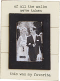 Mud Pie of All the Walks Wedding Picture Frame, 5 X 7 Home & Garden > Decor > Picture Frames Mud Pie Of All the Walks  