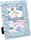 Laura Ashley 4X6 Pink Flower Textured Hand-Crafted Resin Picture Frame with Easel & Hook for Tabletop & Wall Display, Decorative Floral Design Home Décor, Photo Gallery, Art, More (4X6, Pink) Home & Garden > Decor > Picture Frames Laura Ashley Powder Blue 4x6 