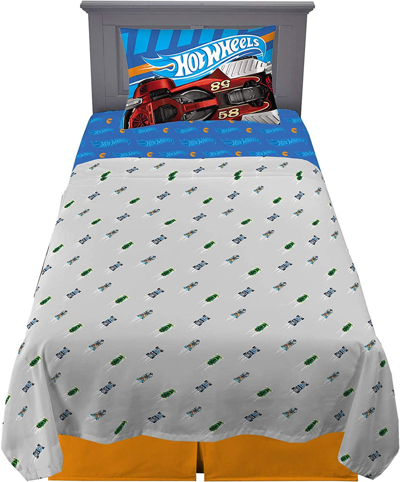 Franco Kids Bedding Super Soft Sheet Set, 3 Piece Twin Size, Hot Wheels Home & Garden > Linens & Bedding > Bedding Franco Manufacturing Company Inc   