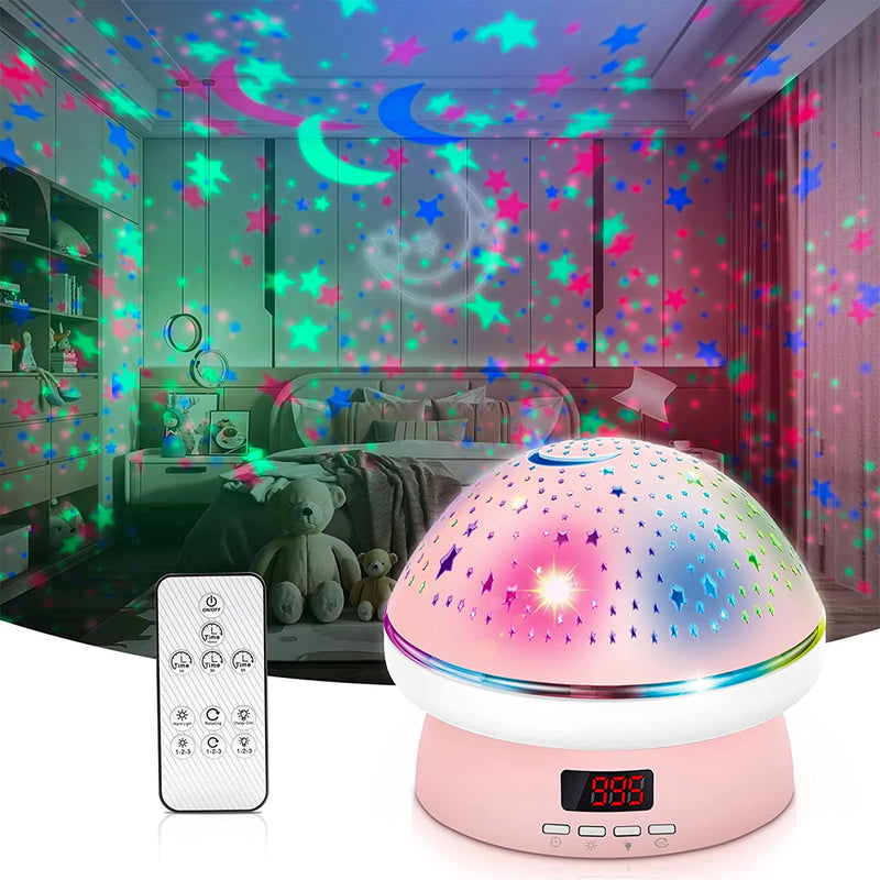 Star Night Light Projector for Kids Bedroom with Timer & Remote Control, Nightlights Lamp with 8 Colors Options 3 Levels of Brightness, Sleep Helper Gift Toys for 2-10 Year Old Girls Boys (Pink) Home & Garden > Lighting > Night Lights & Ambient Lighting Holidi Pink  