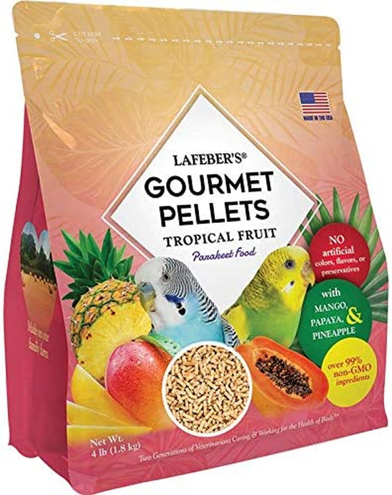 LAFEBER'S Premium Daily Diet Pellets Pet Bird Food, Made with Non-Gmo and Human-Grade Ingredients, for Parakeets (Budgies), 25 Lb Animals & Pet Supplies > Pet Supplies > Bird Supplies > Bird Food Lafeber Company Tropical Fruit 4 Pound (Pack of 1) 