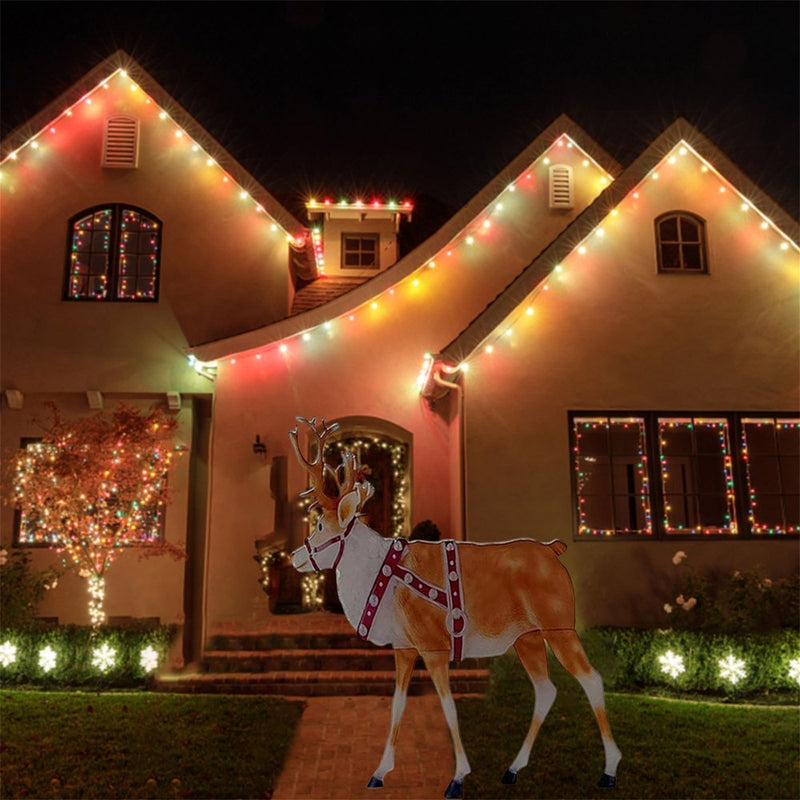 Christmas Decorative Lamp, Acrylic Plate Reindeer Shaped Decoration Light Lawn Decoration for Outdoor, Indoor  Gupgi   