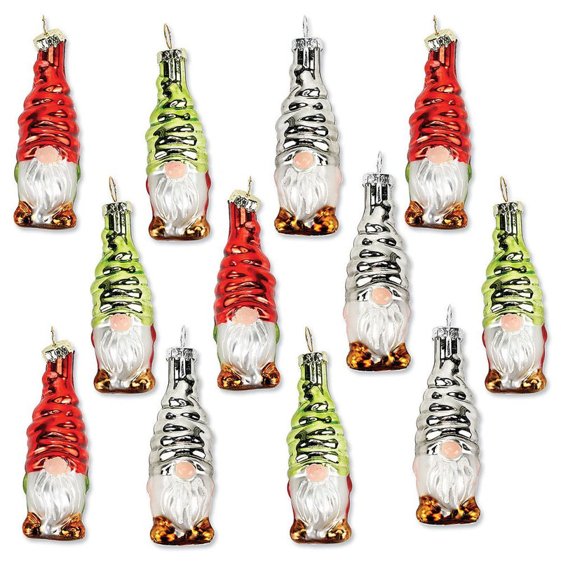 Glass Snowflake Christmas Ornaments - Set of 4 Holiday Tree Ornaments Home & Garden > Decor > Seasonal & Holiday Decorations Current Gnomes  