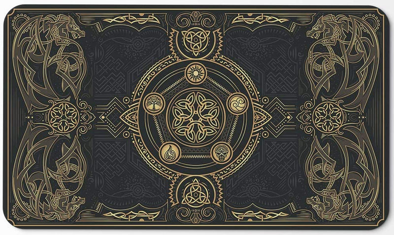 Paramint Lucid Dragon Blast (Stitched) - MTG Playmat - Compatible for Magic the Gathering Playmat - Play MTG, Yugioh, Pokemon, TCG - Original Play Mat Art Designs & Accessories Sporting Goods > Outdoor Recreation > Winter Sports & Activities Paramint Black Non-stitched 