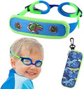 Ruigao Kids Swim Goggles Age 2-6, Toddler Goggles No Hair Pull, Swimming Goggles with Case/Soft Band