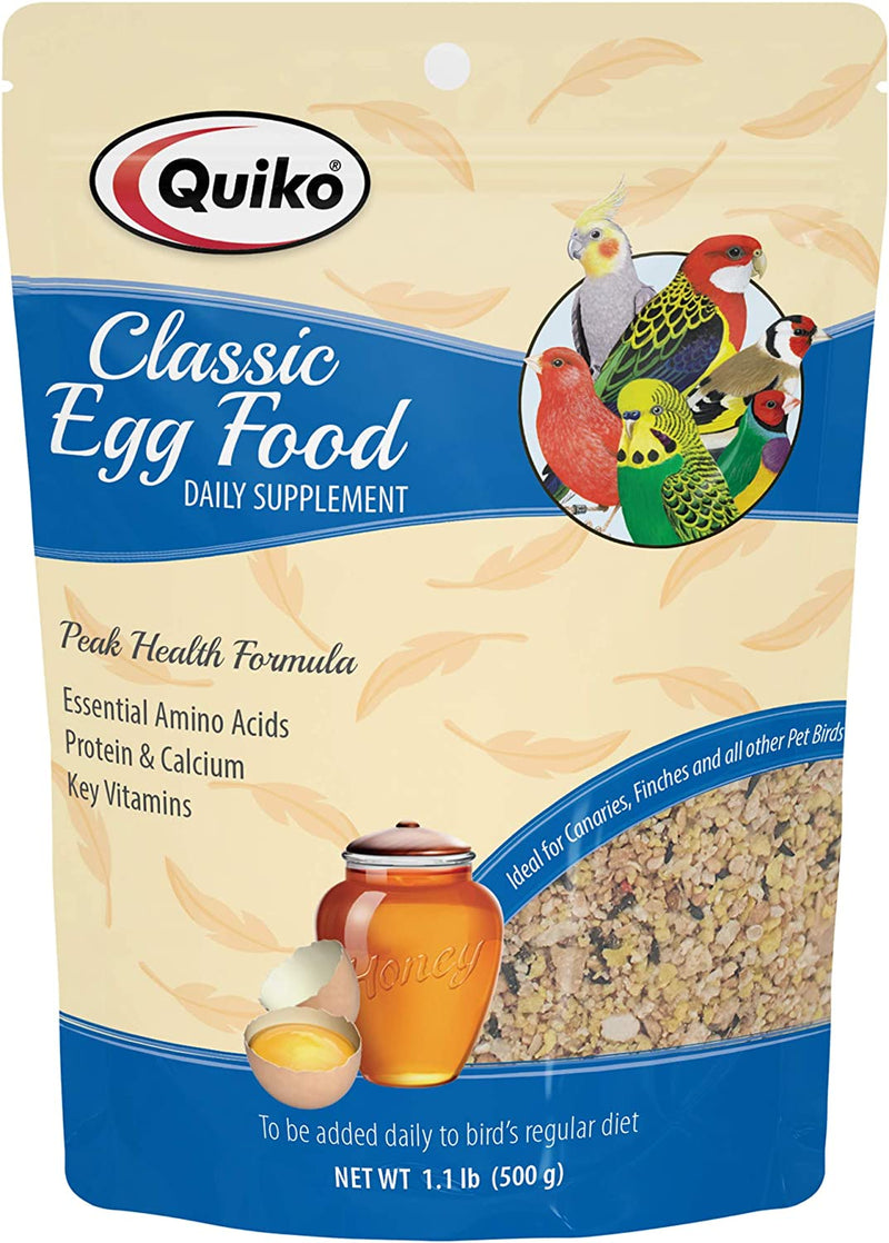Quiko Classic Egg Food Daily Supplement - Peak Health Formula, Ideal for Canaries, Finches and All Other Pet Birds, 1.1 Lb. Animals & Pet Supplies > Pet Supplies > Bird Supplies > Bird Food Vitakraft   