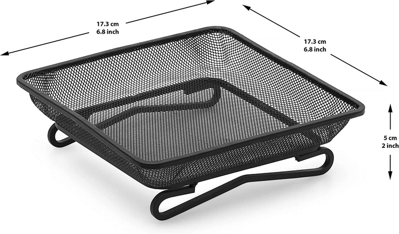 PIKADILA Ground Bird Feeder Tray - Compact Feeding Bed for Birds 2-Pack (6.8 X 6.8 X 2 Inches) - Complete with Reusable Nylon Ties and Anchors for Securing the Tray Animals & Pet Supplies > Pet Supplies > Bird Supplies > Bird Cage Accessories > Bird Cage Food & Water Dishes Pikadila   