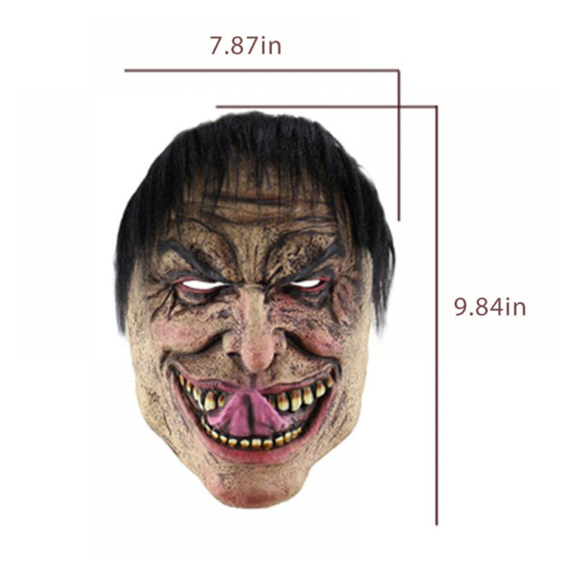 Halloween Mask, Men'S Creepy Scary Horrific Mask Funny Latex Mask for Halloween Costume Party Cosplay Props