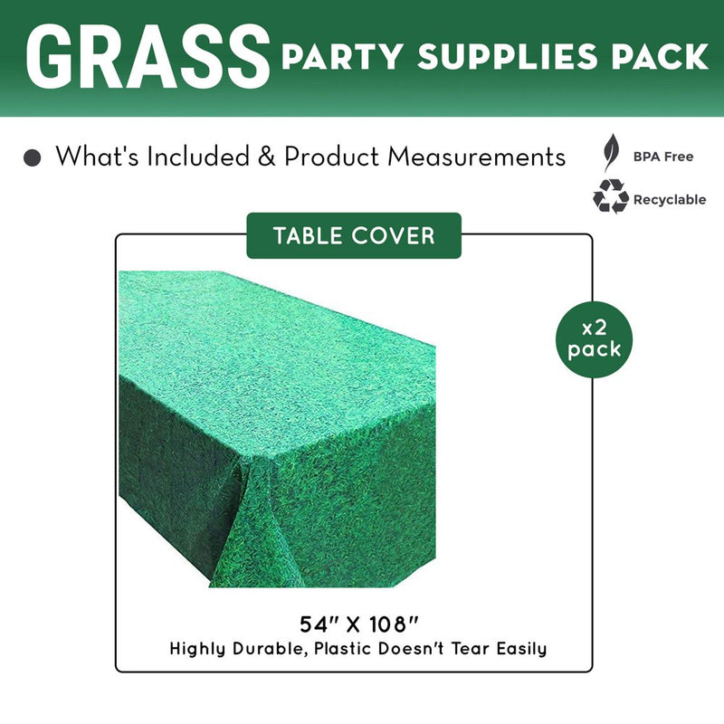Grass Table Covers (2 Pack), Mining Birthday Supplies, Luau and Summer Parties, Easter Events Arts & Entertainment > Party & Celebration > Party Supplies Blue Orchards   