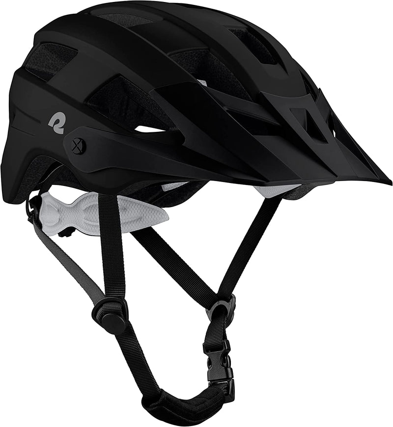Retrospec Rowan Mountain Bike Helmet for Adults - Specialized Dirt Cycling Bicycle Helmets for Men & Women – Adjustable Size, Lightweight & Breathable Sporting Goods > Outdoor Recreation > Cycling > Cycling Apparel & Accessories > Bicycle Helmets Retrospec Matte Black One Size 54-61cm 