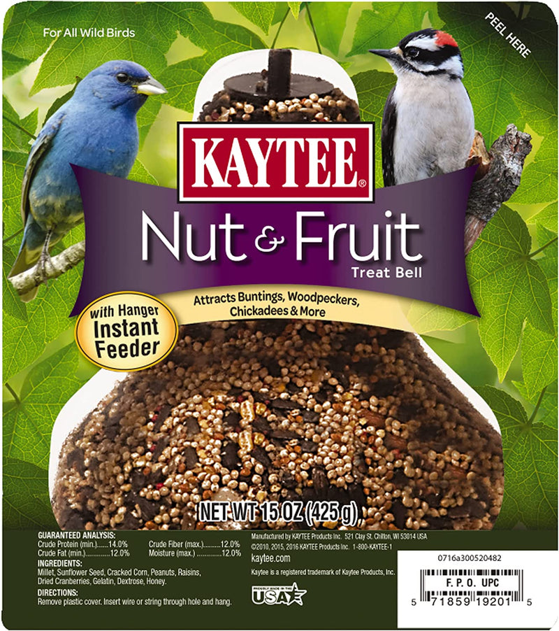 Kaytee Nut and Fruit Seed Treat Bell, 15-Ounce Animals & Pet Supplies > Pet Supplies > Bird Supplies > Bird Food Central Garden & Pet Nut & Fruit  