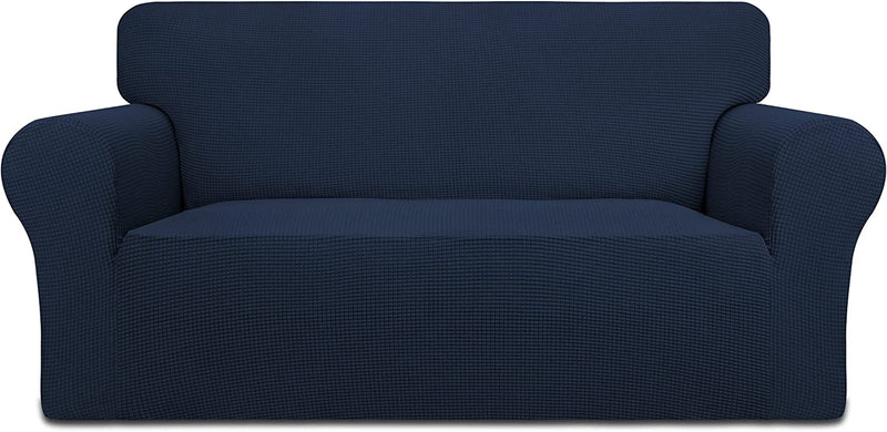 DANABEST Armchair Cover Stretch Slipcover 1-Piece Jacquard Couch Covers Sofa Slipcover Covers Washable Couch Cover Furniture Protector for Living Room (Camel,Armchair) Home & Garden > Decor > Chair & Sofa Cushions DANABEST Navy Loveseat 