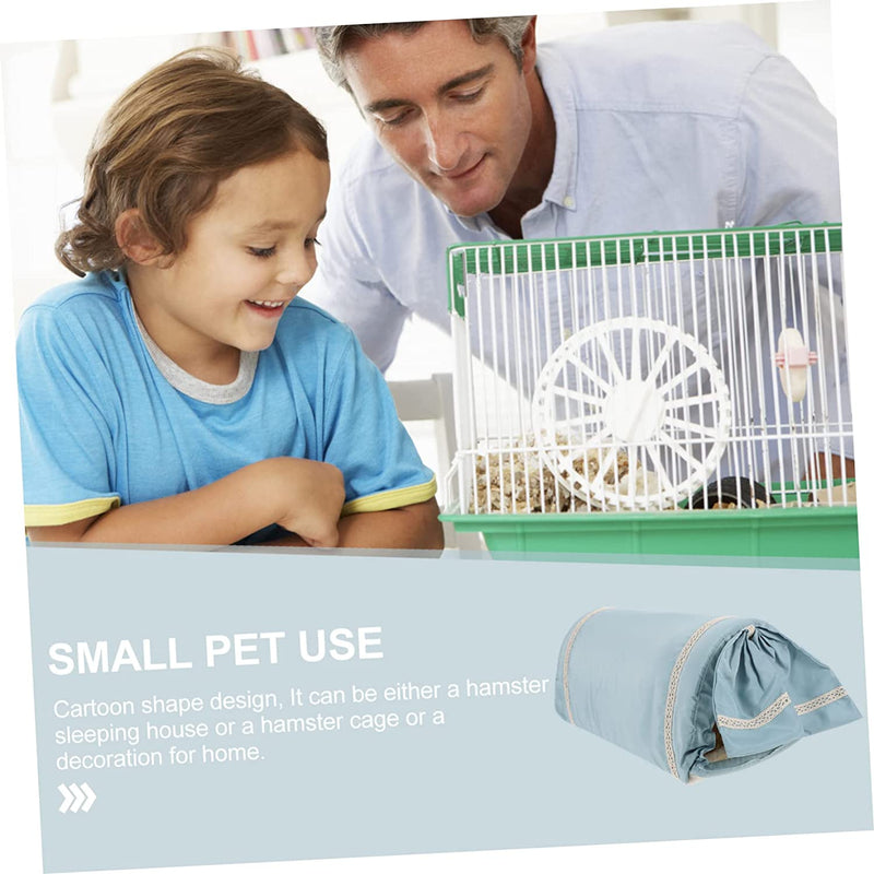 Ipetboom Toy Chamber Supplies Pigs Chinchilla Cave Soft Hut Playing Animal Nest Hedgehog Bed Sleeper Hiding Warm Tunnel Tunnels Accessories Plush Hamster Animals Small Hideout House Tube Animals & Pet Supplies > Pet Supplies > Bird Supplies > Bird Cages & Stands Ipetboom   