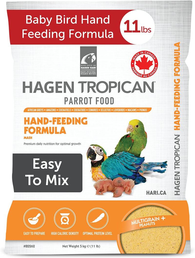 Hari Tropican Bird Food, Hagen Parrot Food Hand Feeding Formula, Easy to Mix, 14 Oz Bag Animals & Pet Supplies > Pet Supplies > Bird Supplies > Bird Food Hari 11 Pound (Pack of 1)  