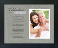Memorial/Remembrance Photo Frame with Inspirational a Celebration of Life Poem - Sympathy Gift for Loss of Loved One (Silver) Home & Garden > Decor > Picture Frames The Grandparent Gift Co. Black  