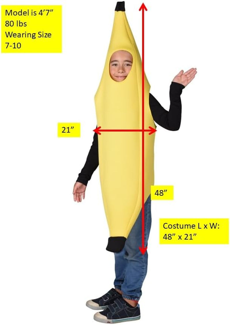 Rasta Imposta Ultimate Banana Tropical Fruit Halloween Costume, Child Size 7-10