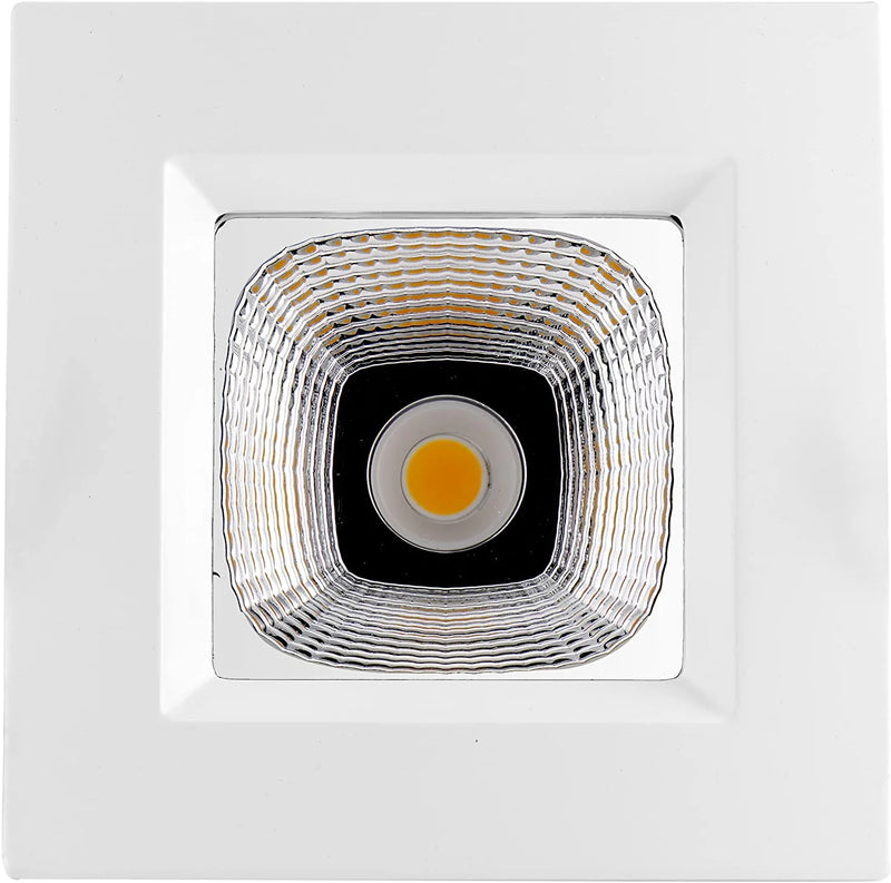 Rayhil Sonic 15W 3.5 Inch Square LED Downlight with Junction Box, 120V Dimmable Recessed Fixture for Ceiling, 3000K Warm White, 1250Lm, CRI90, Wet Location and IC Rated, 5-Year Warranty, Pack of 4 Home & Garden > Lighting > Flood & Spot Lights Rayhil   