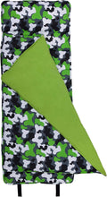 Wildkin Original Nap Mat with Reusable Pillow for Boys & Girls, Perfect for Elementary Sleeping Mat, Features Hook & Loop Fastener, Cotton Blend Materials Nap Mat for Kids (Trains, Planes, and Trucks) Sporting Goods > Outdoor Recreation > Fishing > Fishing Rods Wildkin Camo Green  