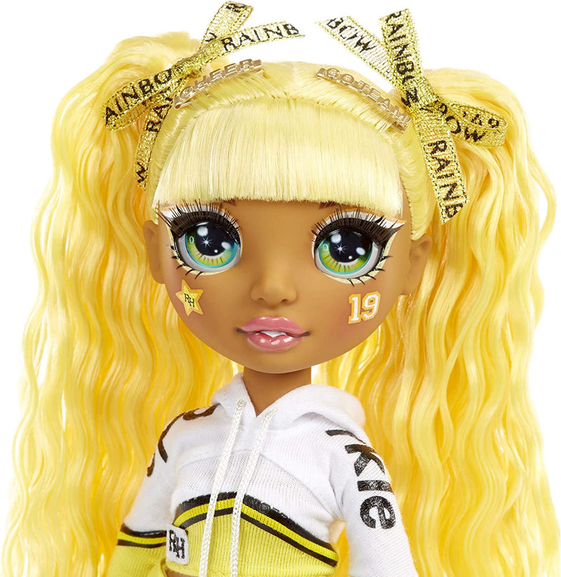 Rainbow High Cheer Sunny Madison – Yellow Cheerleader Fashion Doll with Pom Poms and Doll Accessories, Great Gift for Kids 6-12 Years Old Sporting Goods > Outdoor Recreation > Winter Sports & Activities Rainbow High   