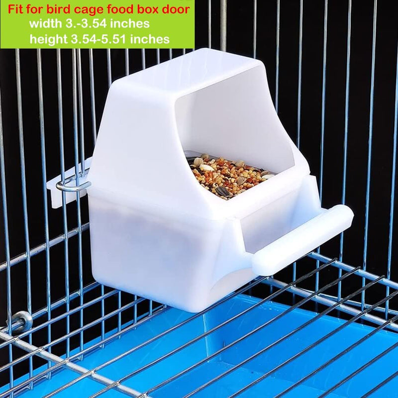 2 Pcs Small Bird Slot Feeder No Mess Cage Hanging Feeder Cup Plastic Food & Water Dispenser Bowl Animals & Pet Supplies > Pet Supplies > Bird Supplies > Bird Cage Accessories > Bird Cage Food & Water Dishes DQITJ   