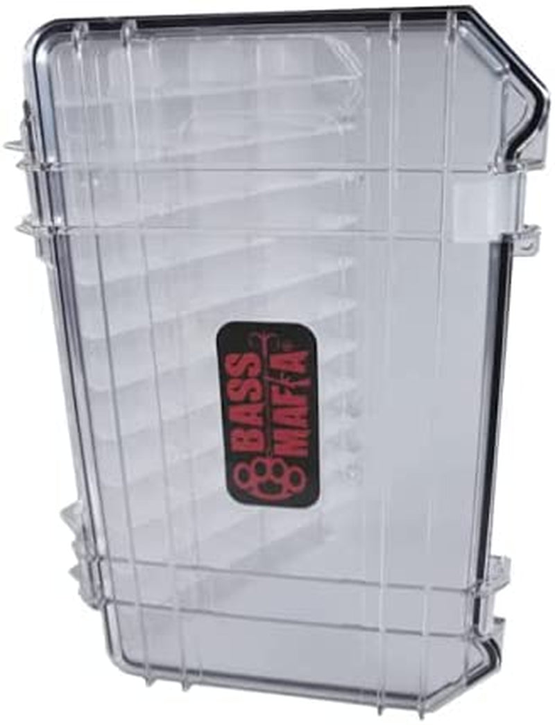 Bass Mafia Clearview Bait Coffin 3700 | Tackle Box for Lures, Baits, Attractants, & Hooks | Waterproof Fishing Equipment Organizer | 8.5X14.25X2 Sporting Goods > Outdoor Recreation > Fishing > Fishing Tackle Bass Mafia   