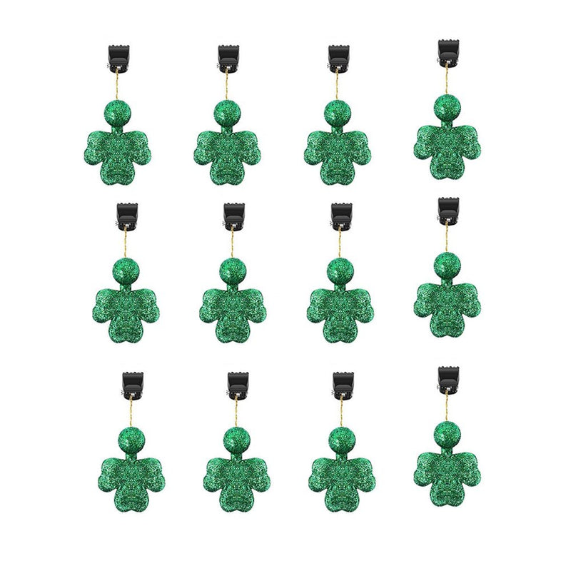 Dido 12 Pieces Valentines Day Ornaments for Tree Day St.Patrick'S Day Wall Decor Good Luck Clover Hanging Bauble Table Festival Favor Scrub Home & Garden > Decor > Seasonal & Holiday Decorations Dido Scrub  