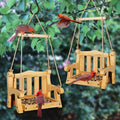Cedar Alpha 2 Pack Cedar Ranch Feeder,Wild Bird Feeder for Hanging ,Bird Seed for outside Feeders,With Viewing Window, Perfect for Outdoor Garden, Weather Proof ( Red+Gray) Animals & Pet Supplies > Pet Supplies > Bird Supplies > Bird Cage Accessories > Bird Cage Food & Water Dishes CEDAR ALPHA Regency Swing  
