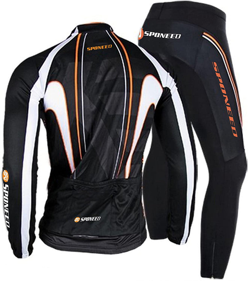 Men'S Cycling Cothing Sets Bicycle Jersey Pants Kits Padded MTB Road Bike Tights Cyclist Clothing Sporting Goods > Outdoor Recreation > Cycling > Cycling Apparel & Accessories Sentibery   