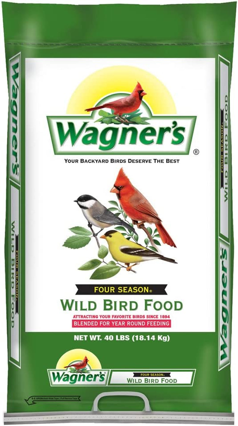Wagner'S 13009 Four Season Wild Bird Food, 22-Pound Bag Animals & Pet Supplies > Pet Supplies > Bird Supplies > Bird Food Wagner's Single bag 40 Pound (Pack of 1) 