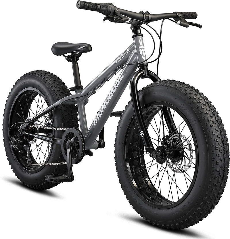 Mongoose Argus ST & Trail Youth/Adult Fat Tire Mountain Bike, 11-19 Inch Aluminum Hardtail Frame, Multiple Colors Sporting Goods > Outdoor Recreation > Cycling > Bicycles Mongoose Grey St 11-Inch Frame