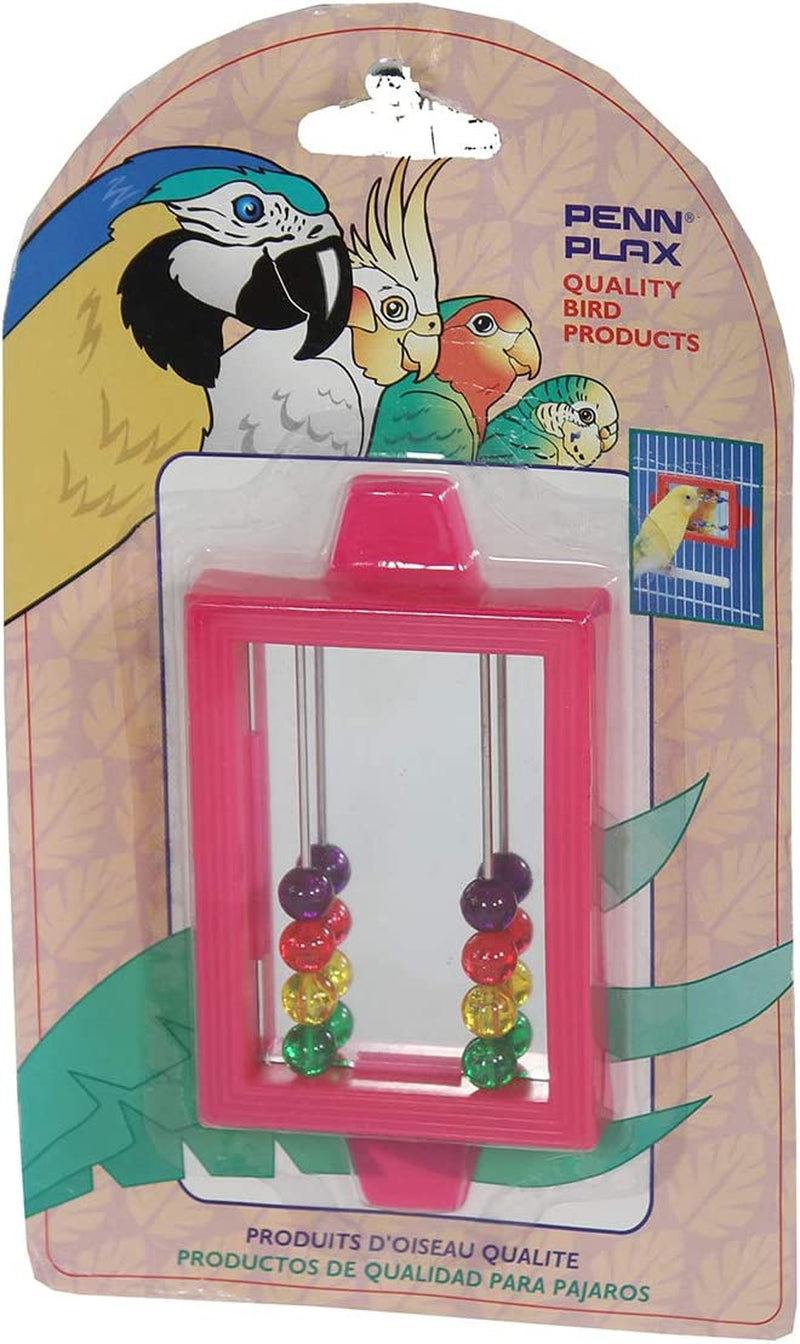 Penn-Plax Bird Toy - Flower Mirrors with Bell, BA1714 Animals & Pet Supplies > Pet Supplies > Bird Supplies > Bird Toys Penn-Plax Mirror/Beads  
