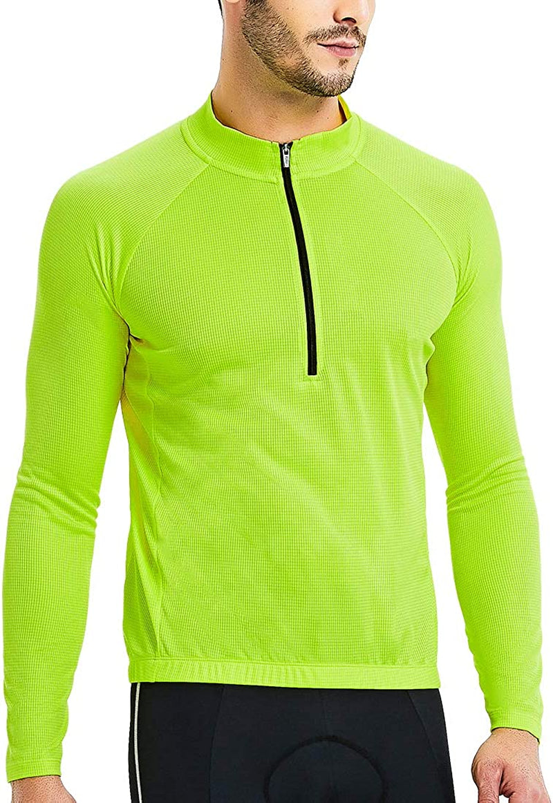 Catena Men'S Cycling Jersey Long Sleeve Shirt Running Top Moisture Wicking Workout Sports T-Shirt Sporting Goods > Outdoor Recreation > Cycling > Cycling Apparel & Accessories CATENA   