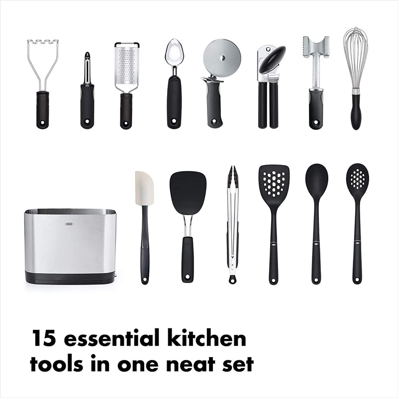 OXO Good Grips 15-Piece Everyday Kitchen Utensil Set Home & Garden > Kitchen & Dining > Kitchen Tools & Utensils OXO   