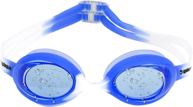 Splaqua Kids Swim Goggles - UV Protection, Anti-Fog Lenses & Adjustable Strap Sporting Goods > Outdoor Recreation > Boating & Water Sports > Swimming > Swim Goggles & Masks Splaqua Blue/White  