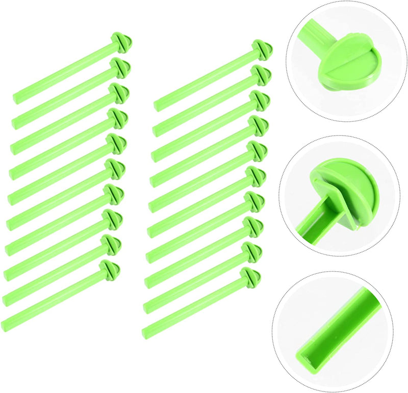 GLSTOY 40 Pcs Bird Rods Plastic Holders Cockatiels Standing Perch Plaything for Paw Rod Pet Platform Stick Grinding Lovebirds Poles Small Parrots Stands Budgie Perches Parrot Medium Animals & Pet Supplies > Pet Supplies > Bird Supplies GLSTOY   