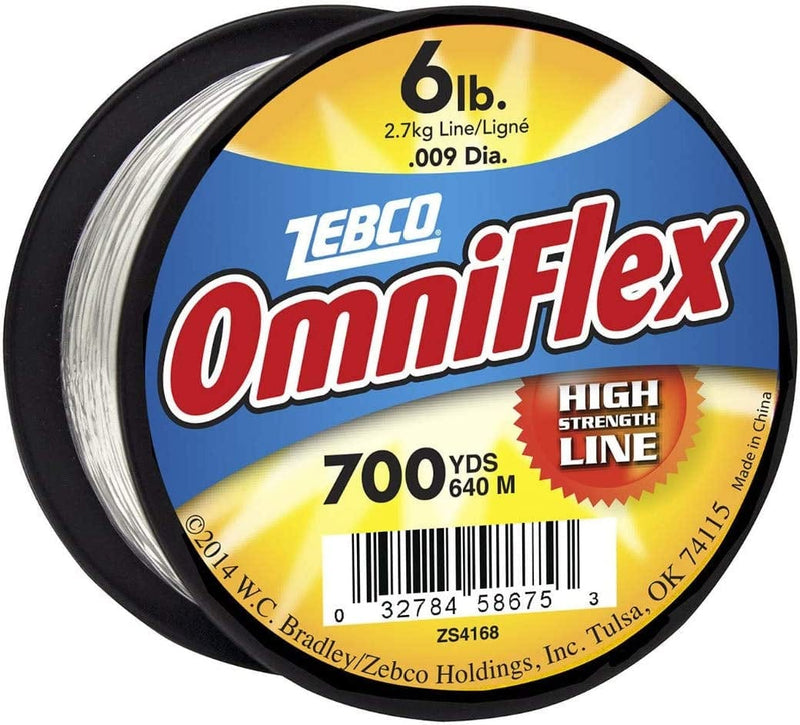 6Lb Test Omniflex Monofilament Fishing Line 700 Yards Sporting Goods > Outdoor Recreation > Fishing > Fishing Lines & Leaders Zebco   