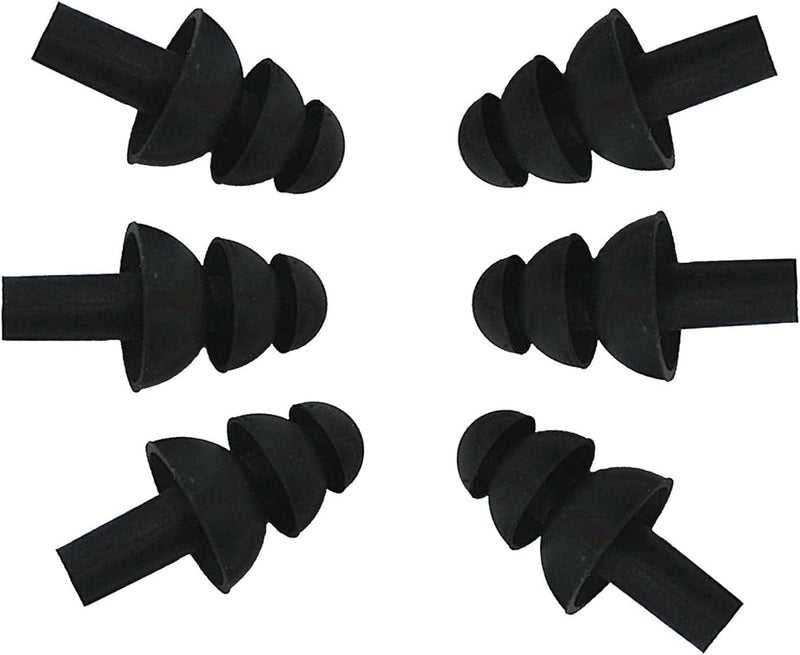6PAIRS Soft Silicone Earplus Swimmers Flexible Ear Plugs for Swimming Sleeping with Earplug Case (Black) Sporting Goods > Outdoor Recreation > Boating & Water Sports > Swimming esowemsn   