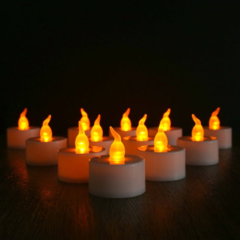 6PCS Flameless Taper Candles with Remote & Timer Flickering Realistic LED Battery Window Candles Warm White Home & Garden > Decor > Seasonal & Holiday Decorations NEWEEN 24PCS Warm Yellow 
