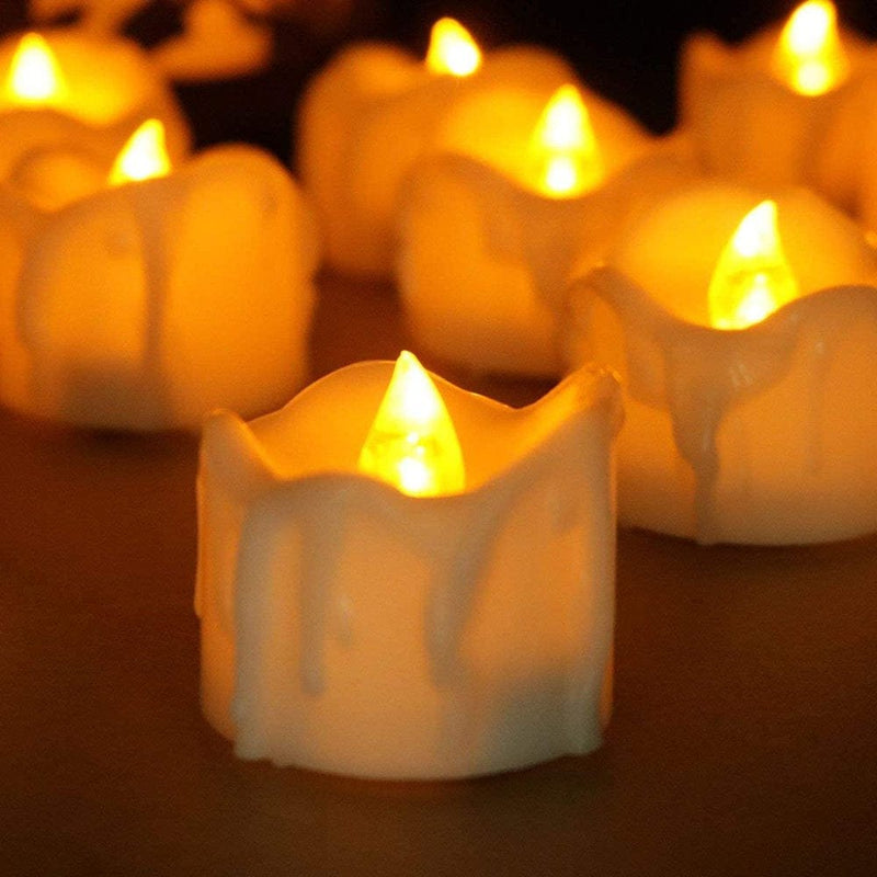 6PCS Flameless Taper Candles with Remote & Timer Flickering Realistic LED Battery Window Candles Warm White Home & Garden > Decor > Seasonal & Holiday Decorations NEWEEN 12PCS Remote Control 