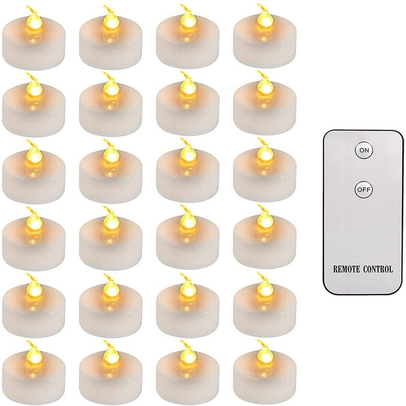6PCS Flameless Taper Candles with Remote & Timer Flickering Realistic LED Battery Window Candles Warm White Home & Garden > Decor > Seasonal & Holiday Decorations NEWEEN 24PCS Remote Control 