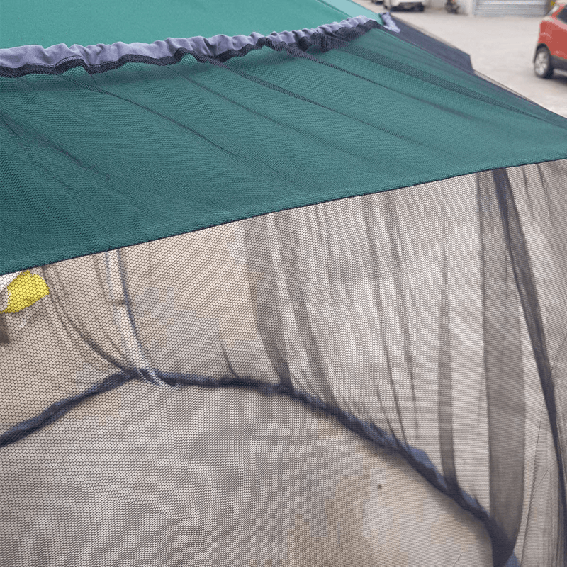 7.5-11Ft Black Patio Umbrella Mosquito Netting, with Double Zipper Door, Polyester Mesh Net Screen Universal for Almost Outdoor Market Table Umbrellas & Cantilever Offset Hanging Umbrella W/Tilt