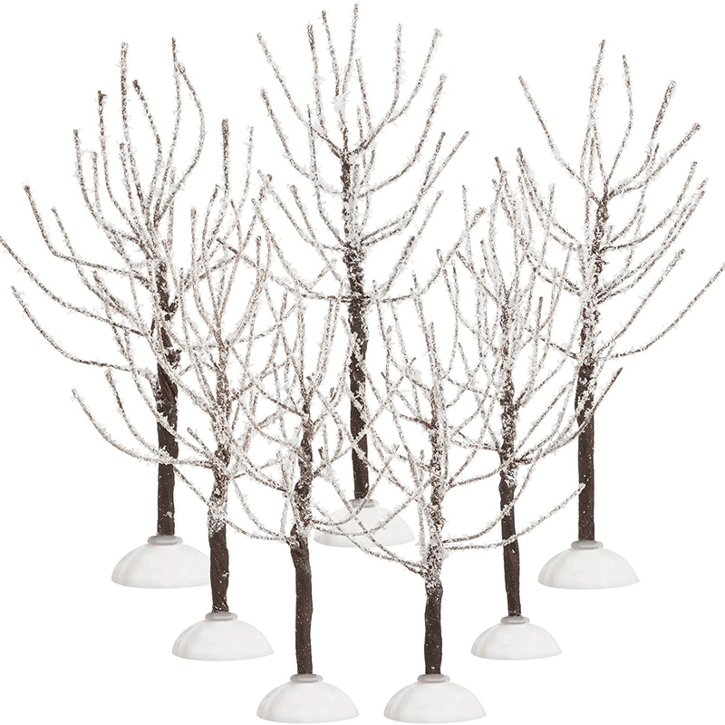 7 Pieces Christmas Decor Trees, Snow Covered Village Trees, Winter Snow Model Trees in 2 Sizes for Christmas Tree Displays, Fairy Gardens, Village Displays and Holiday Decorations Home & Garden > Decor > Seasonal & Holiday Decorations > Christmas Tree Stands Chuangdi Default Title  
