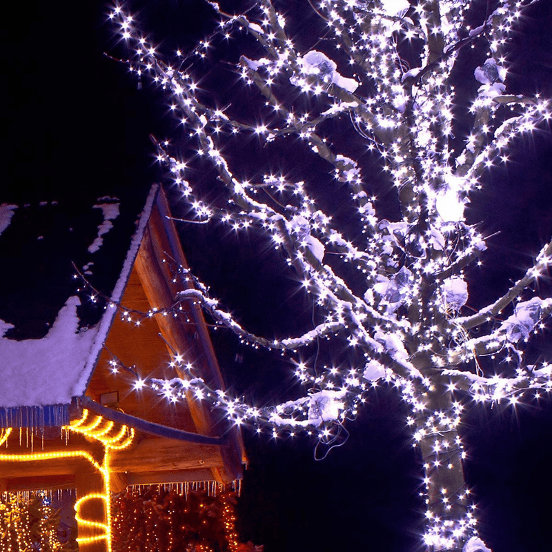 70 5Mm LED Cool White Christmas Lights, 24' LED White Christmas Lights Outdoor Tree Lights Mini Lights LED String Lights White LED Christmas Lights String Wide Angle Home & Garden > Decor > Seasonal & Holiday Decorations Wintergreen Lighting   