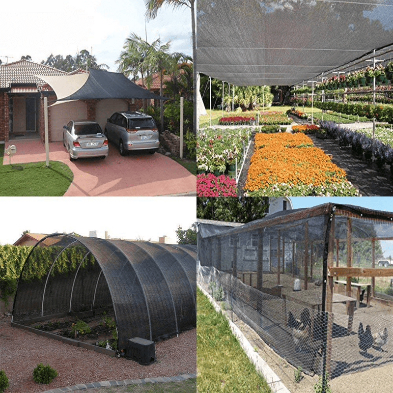 70% Sunblock Shade Cloth Net Black UV Resistant, Garden Shade Mesh Tarp for Plant Cover, Greenhouse, Barn. Top Shade Cloth Quality Panel for Flowers, Plants, Patio Lawn (1 PACK 6.5×6.5ft(2×2m)) Home & Garden > Lawn & Garden > Outdoor Living > Outdoor Umbrella & Sunshade Accessories EFFT Life   