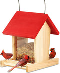 Cedar Alpha 2 Pack Cedar Ranch Feeder,Wild Bird Feeder for Hanging ,Bird Seed for outside Feeders,With Viewing Window, Perfect for Outdoor Garden, Weather Proof ( Red+Gray) Animals & Pet Supplies > Pet Supplies > Bird Supplies > Bird Cage Accessories > Bird Cage Food & Water Dishes CEDAR ALPHA Cedar Ranch Red  